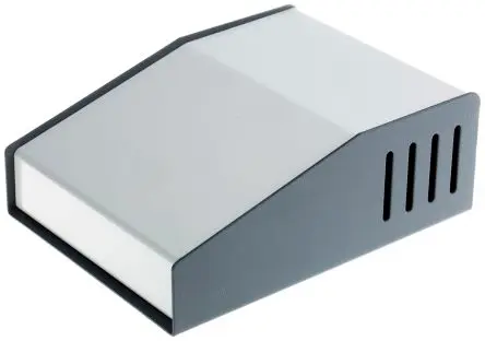 Produktfoto 1 von Hammond 515 Stahl, Aluminium Pultgehäuse Geneigte Front, Grau, 159 mm 58 mm, 117 mm, 480 g
