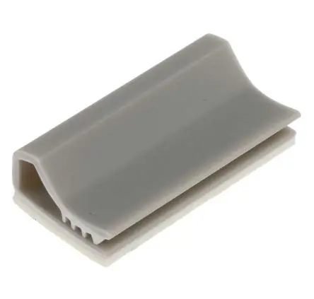 Produktfoto 1 von RS PRO Kabelklemme Selbstklebend, Kabel-Ø 9 mm Polyvinylchlorid Grau 25mm x 6 mm x 13 mm