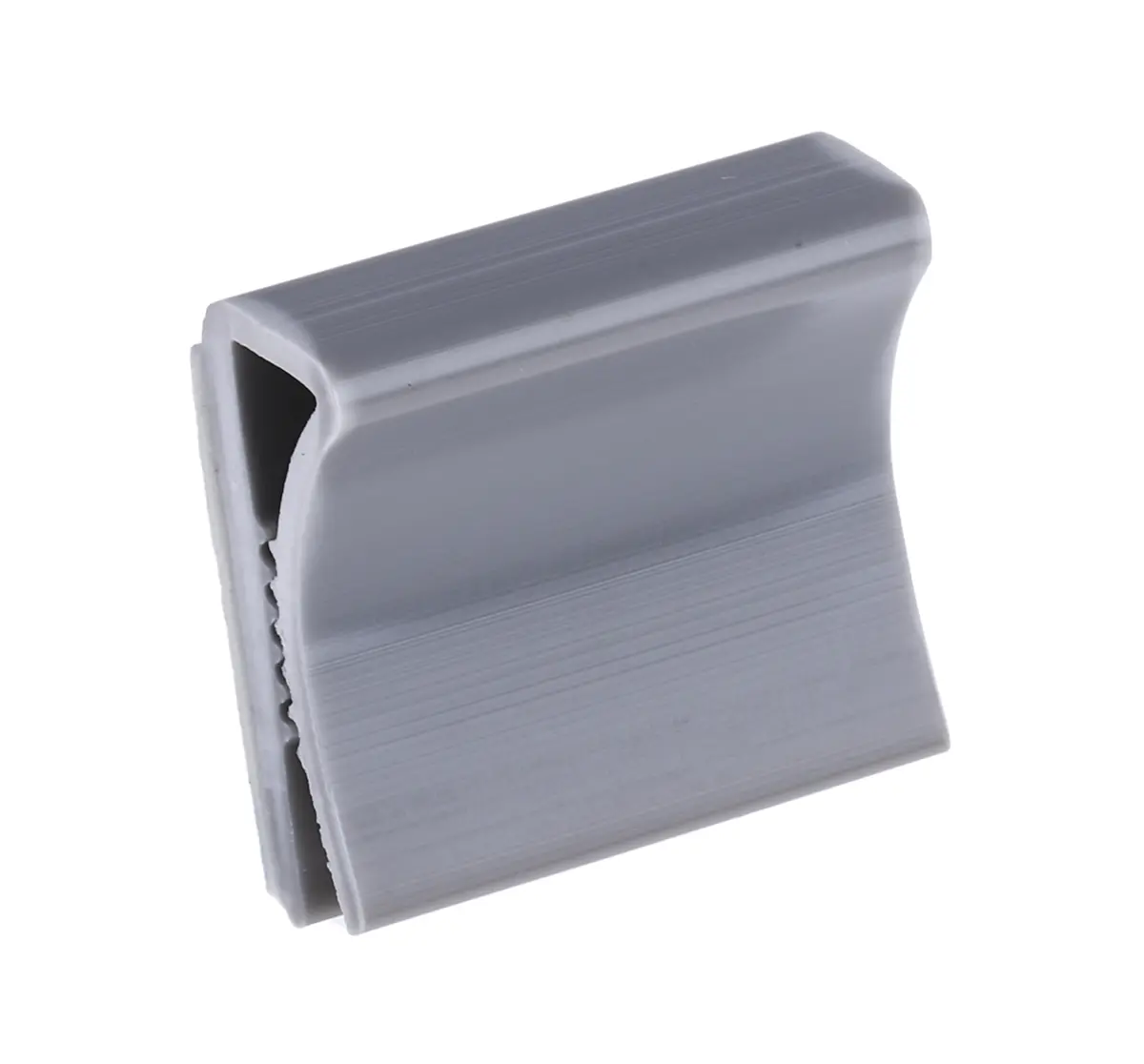 Produktfoto 1 von RS PRO Kabelklemme Flacher Kabelbinder selbstklebend, Kabel-Ø 8mm PVC Grau 25 mm x 9mm x 24mm