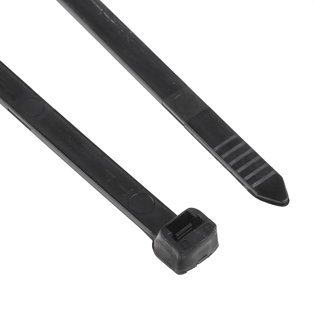 Produktfoto 1 von Thomas & Betts Ty-Fast Nylon 6.6 Kabelbinder Nicht lösbar Schwarz 7.6 mm x 368 mm