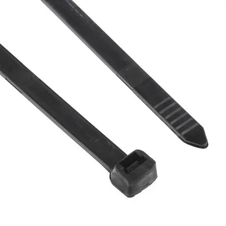 Produktfoto 1 von Thomas & Betts Ty-Fast Nylon 6.6 Kabelbinder Nicht lösbar Schwarz 7.6mm x 368 mm