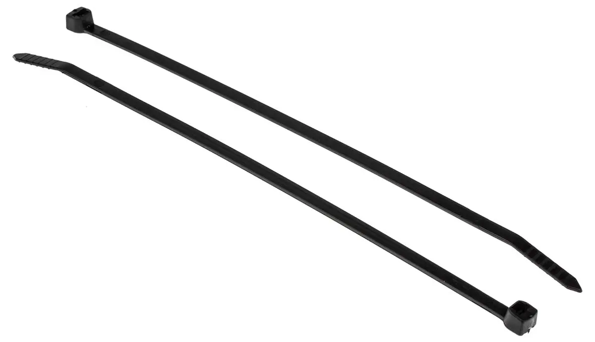 Produktfoto 1 von Thomas & Betts Ty-Fast Nylon 6.6 Kabelbinder Nicht lösbar Schwarz 4.8 mm x 188 mm