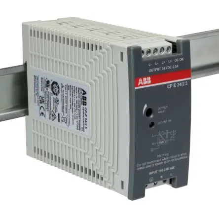 Produktfoto 1 von ABB CPE DIN-Schienen Netzteil Geschalteter Modus 240V ac Wechselstrom/Gleichstrom / 2.5 A 24V dc DC 60 W