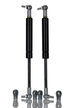 Produktfoto 1 von Camloc Gas Springs Gasdruckfeder Stahl, Gelenklager, 245 mm, Mat.Endanschluss Stahl, Zink, Hub L. 100 mm, ø 23 mm, 150 N