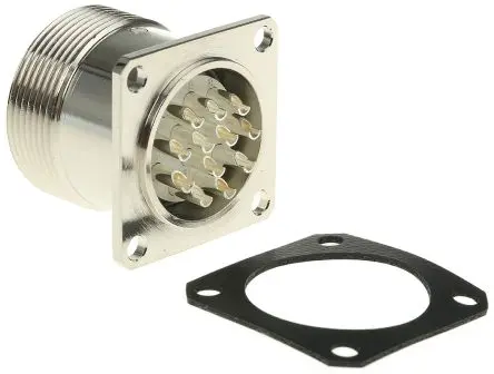Lapp EPIC R 25 mm 19.5 mm Rundsteckverbinder Stecker 12-polig Stecker 7.5A Frontplattenmontage IP65