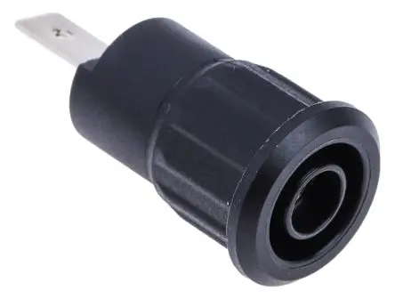 Produktfoto 1 von Staubli 4 mm Buchse Schwarz Buchse für Laborstecker, Kontakt Nickel, 1000V 24A Stecker