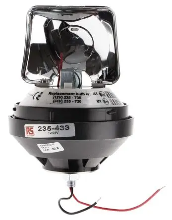 Produktfoto 1 von RS PRO V10994 Glühlampe Signalleuchte Grün, Rot, Klar, Blau, Gelb 24V dc Flexi-DIN, Magnetisch, Punktschmierung, Ø 130