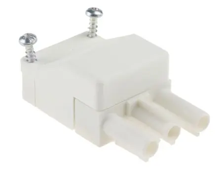 Produktfoto 1 von Wieland ST18 Beleuchtungssteckverbinder Stecker, Anschluss, Schraubbefestigung 16A, Kontakte: 3 IP20, Weiß, 2.5mm²