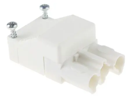 Produktfoto 1 von Wieland ST18 Beleuchtungssteckverbinder Buchse, Anschluss, Schraubbefestigung 16A, Kontakte: 3 IP20, Weiß, 2.5mm²