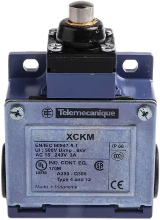 Produktfoto 1 von Telemecanique Sensors OsiSense XC Endschalter, Stößel 1 Schließer/1 Öffner, IP66, Zinkgusslegierung 240V ac 3A