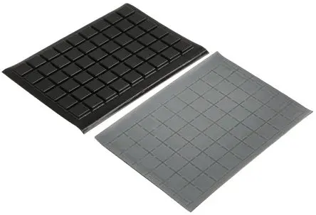 Produktfoto 1 von 3M SJ5000 Selbstklebende Füße, Konisch viereckig, 2.5 mm, ø 10.4 mm, Polyurethan, L. 10.4 mm, B. 10.4mm, 66 °C max.