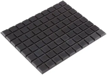 Produktfoto 1 von 3M SJ Selbstklebende Füße, Konisch viereckig, 3.1 mm, ø 12.7 mm, Polyurethan, L. 12.7 mm, B. 12.7mm, 225 °C max.