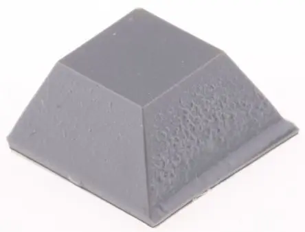 Produktfoto 1 von 3M SJ5008 Selbstklebende Füße, Konisch viereckig, 5.6 mm, ø 47.7 mm, Polyurethan, L. 12.7 mm, B. 47.7mm, 225 °C max.