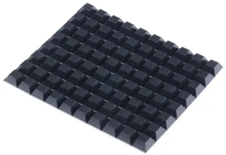 Produktfoto 1 von 3M SJ Selbstklebende Füße, Konisch viereckig, 5.6 mm, ø 12.7 mm, Polyurethan, L. 12.7 mm, B. 47.7mm, 225 °C max.