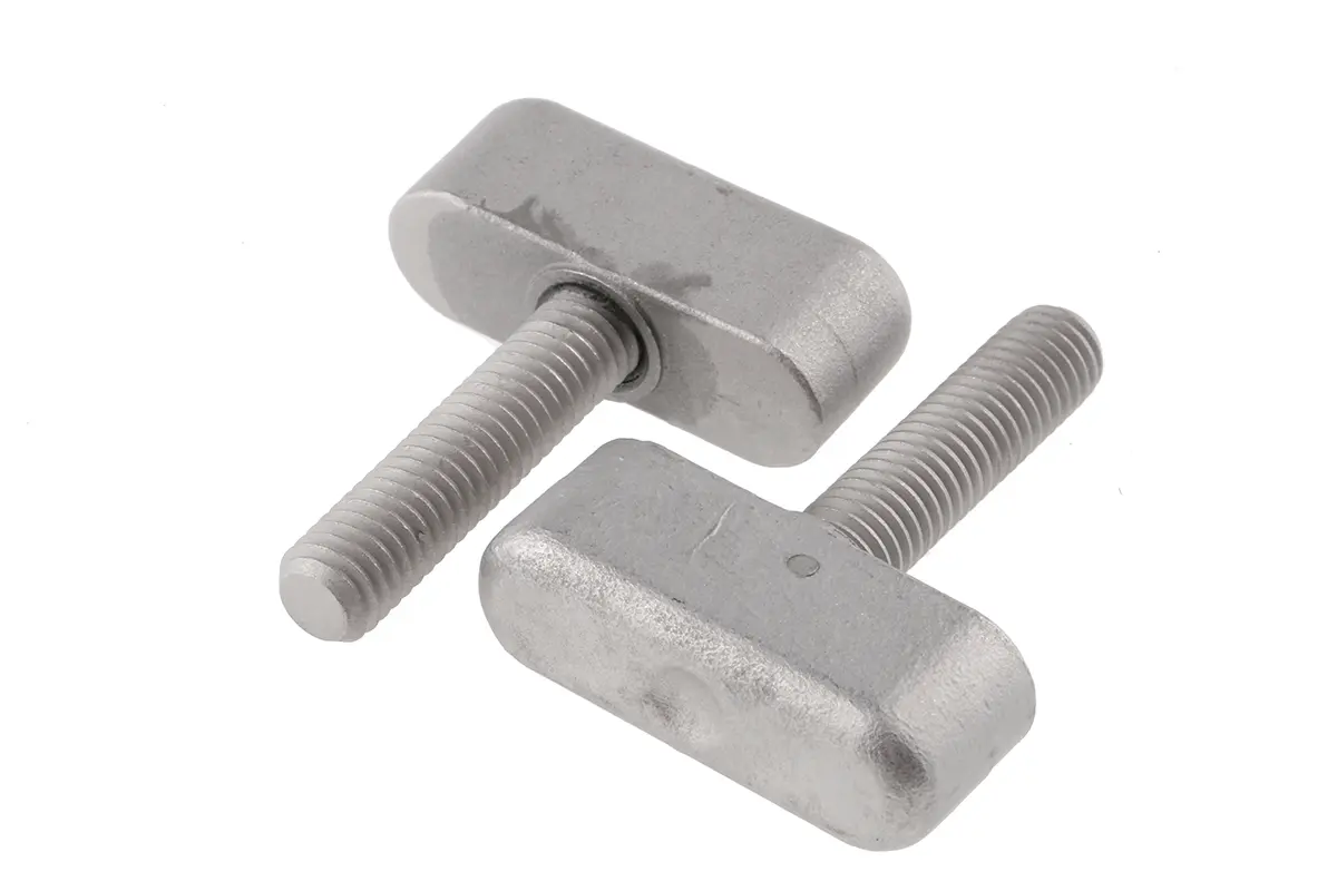 Produktfoto 1 von RS PRO Feststellschraube Silber Edelstahl x 32 mm Flügel, mit Gewindebolzen Ø 36 mm