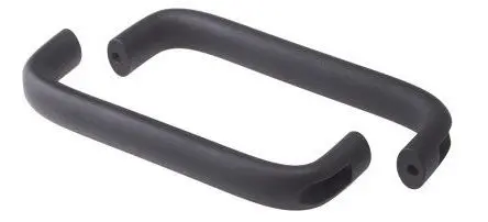 Produktfoto 1 von RS PRO Schwarz Aluminium Griff, L 210 mm H 57 mm B 26mm, Lochabst. 196 mm