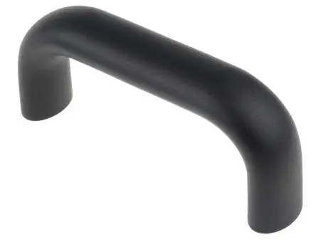 Produktfoto 1 von RS PRO Schwarz Aluminium Griff, L 129 mm H 53 mm B 26mm, Lochabst. 112 mm