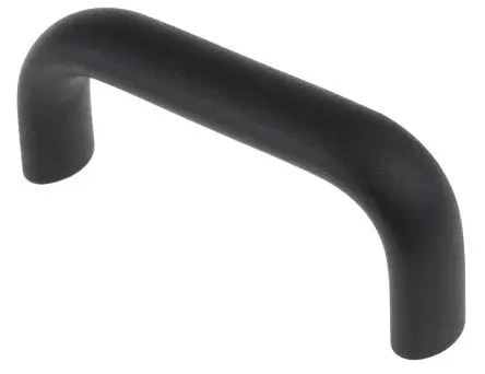 Produktfoto 1 von RS PRO Schwarz Aluminium Griff, L 113 mm H 47 mm B 20mm, Lochabst. 100 mm