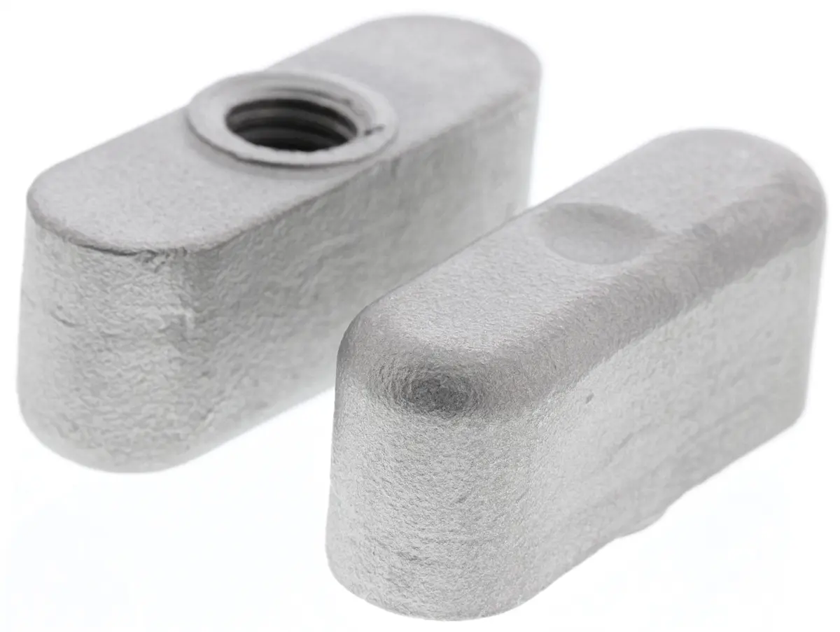 Produktfoto 1 von RS PRO Feststellschraube Silber M8 Edelstahl x 10 mm Flügel, mit Gewindebohrung Ø 36 mm