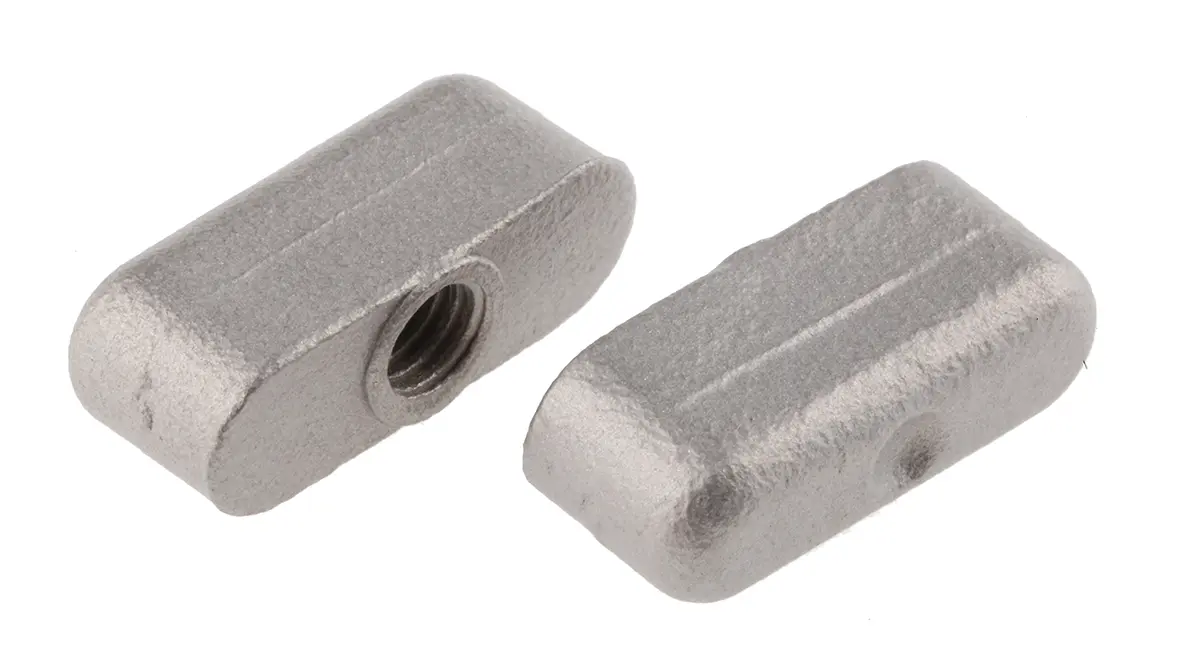 Produktfoto 1 von RS PRO Feststellschraube Silber Edelstahl x 7 mm Flügel, mit Gewindebohrung Ø 25 mm