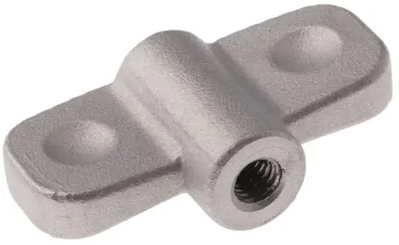 Produktfoto 1 von RS PRO Feststellschraube Silber Edelstahl x 12 mm Flügel, mit Gewindebohrung Ø 45 mm