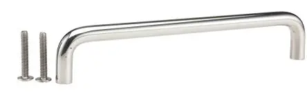 Produktfoto 1 von RS PRO Eloxiert Silber Edelstahl Griff, L 159 mm H 30 mm B 9mm, Lochabst. 150 mm