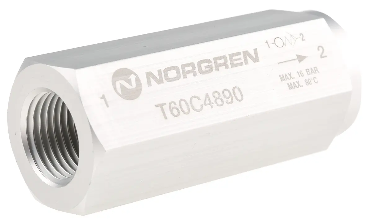 Produktfoto 1 von Norgren T60 Pneumatik Absperrventil 23.2 L/s 1/2 in G Buchse