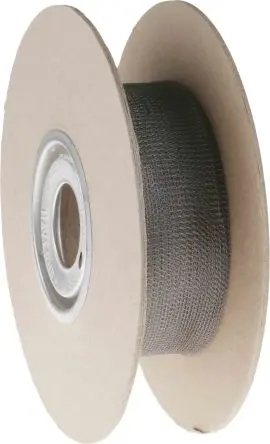 Produktfoto 1 von RS PRO Kabelbinder Silber Nickel-Kupfer Legierung, Länge 15.24m Umflochten