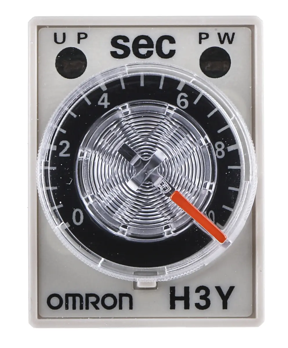 Produktfoto 1 von Omron H3Y-4 Zeitrelais, DIN-Hutschiene 125 V dc 24V ac, 0.5 to 10 s, 4 Kont. 1, 4-poliger Schließer