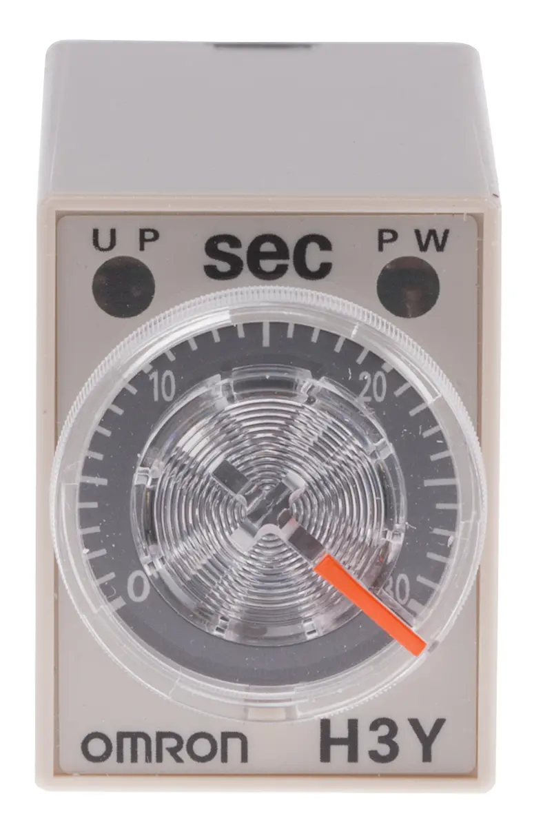 Produktfoto 1 von Omron H3Y-4 Zeitrelais, DIN-Hutschiene 125 V dc 24V ac, 1 to 30 s, 4 Kont. 1, 4-poliger Schließer
