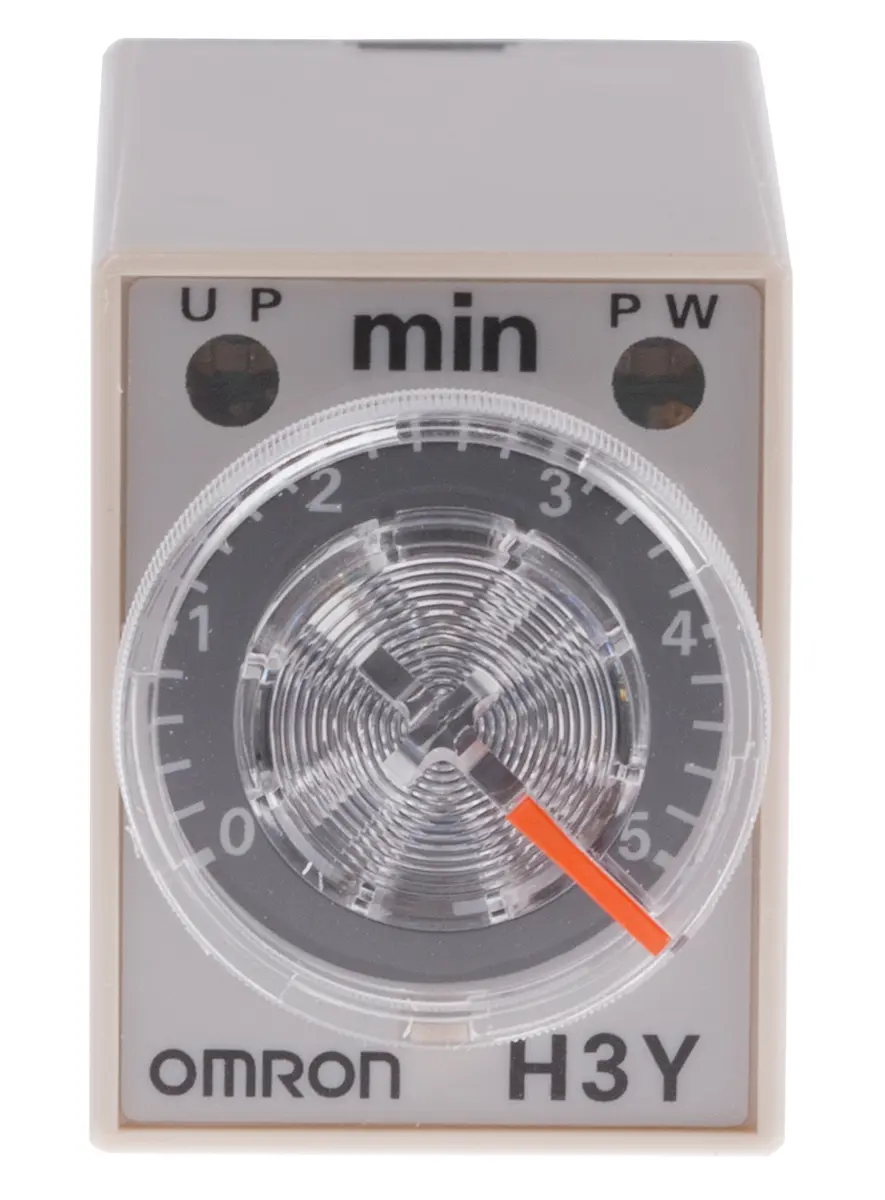 Produktfoto 1 von Omron H3Y-4 Zeitrelais, DIN-Hutschiene 125 V dc 200V ac, 230 V ac, 0.2 to 5 min, 4 Kont. 1, 4-poliger Schließer