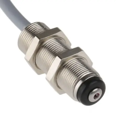 Produktfoto 1 von Baumer Positionssensor Präzisionspositionsschalter Zylinderförmig 10 Hz Draht, 50mA Messing vernickelt, IP67 25 mm 8mm