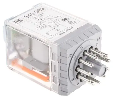 Produktfoto 1 von Releco MRC Leistungsrelais 115V ac Spule Dreipoliger Umschalter 10A 1 kΩ 2.2 W