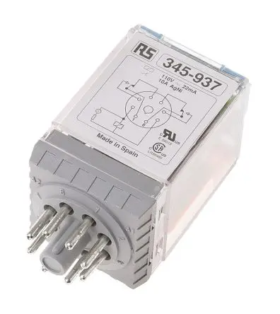 Produktfoto 1 von Releco MRC Leistungsrelais 115V ac Spule 2-poliger Umschalter 10A 1 kΩ 2.2 W