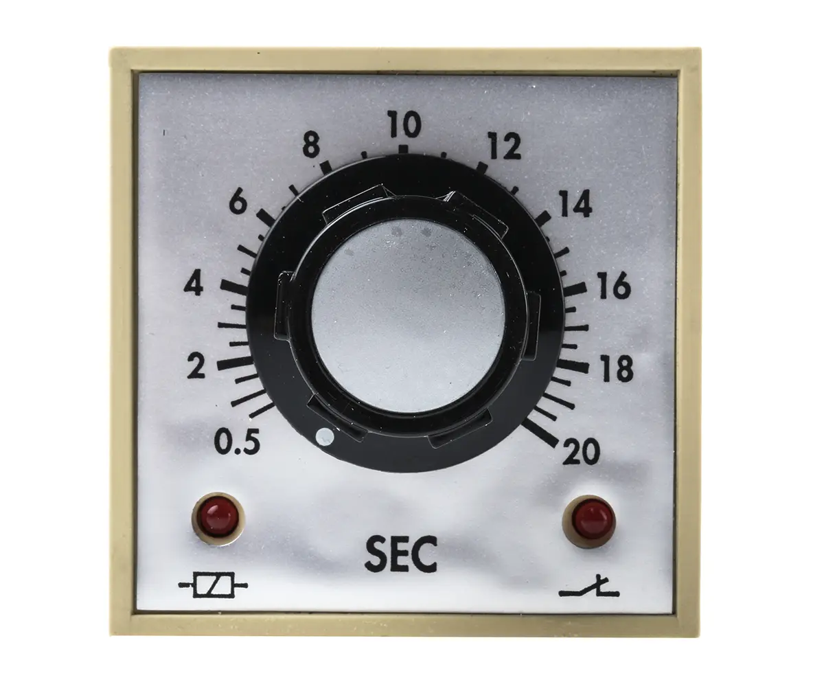 Produktfoto 1 von Tempatron FBD Zeitrelais, DIN-Hutschiene 230V ac, 0.5 to 20 s, 2 Kont. 1, 2-poliger Umschalter