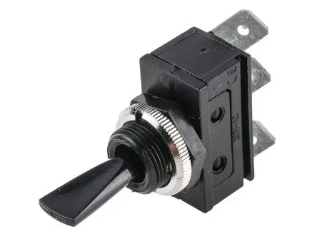 Produktfoto 1 von Arcolectric (Bulgin) Ltd Panel Kippschalter 1-poliger Umschalter, Ein-Aus-Ein, 250 V ac, 20A, IP40, Stecker