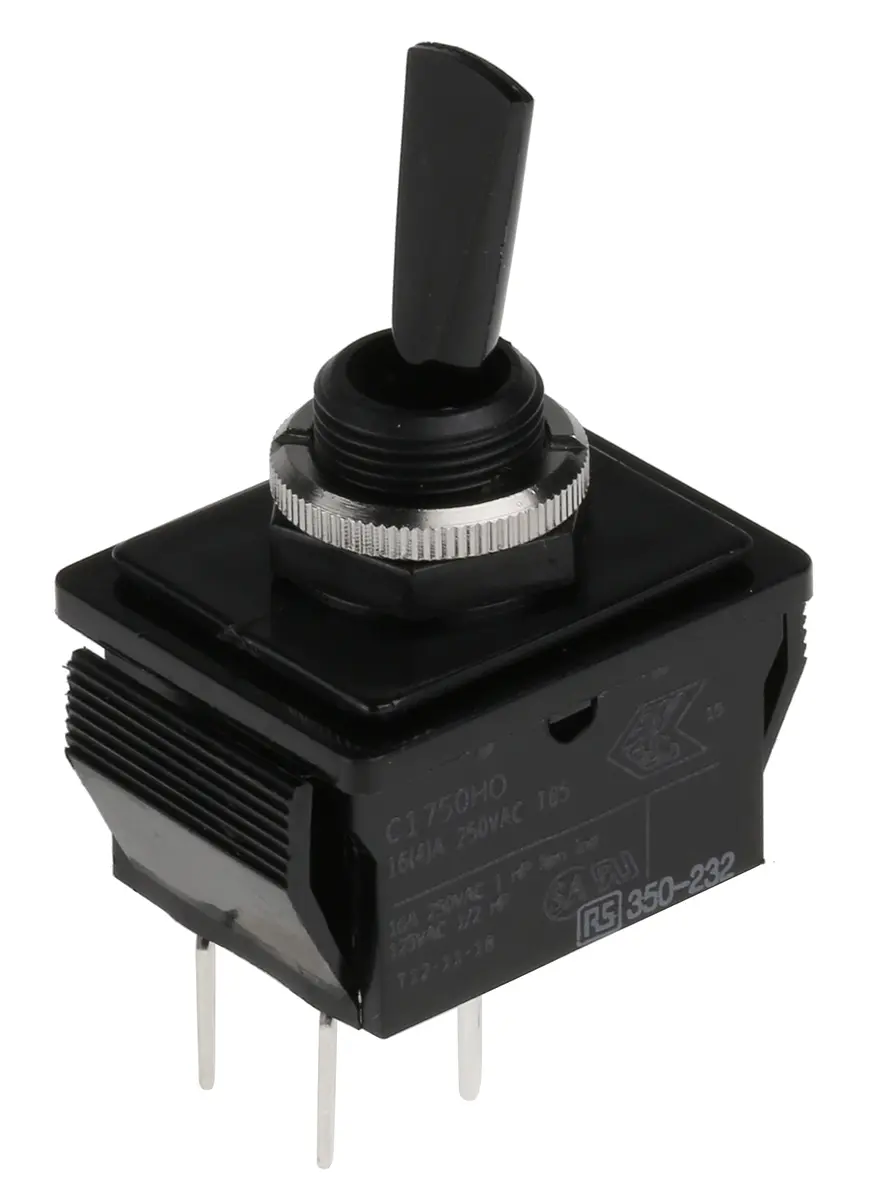 Produktfoto 1 von Arcolectric (Bulgin) Ltd Panel Kippschalter DPST, Ein-Aus, 250 V ac, 20A, IP40, Stecker