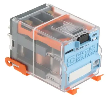 Produktfoto 1 von Releco C3 Leistungsrelais 115V ac Spule 2-poliger Umschalter 10A 16 Ω 1.5 W