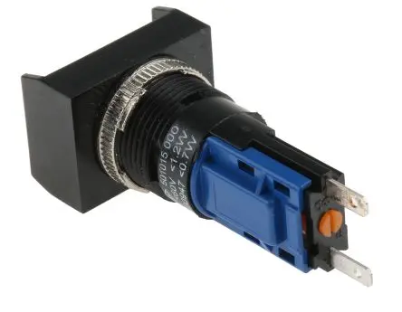 Produktfoto 1 von Saia-Burgess Druckschalter Tastend Panel Ø 16.2 mm, 1-poliger Umschalter / 5A 250 V ac, IP67