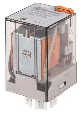 Produktfoto 1 von Finder 60 Leistungsrelais 12V ac Spule Dreipoliger Umschalter 10A 19 Ω 1.3 W