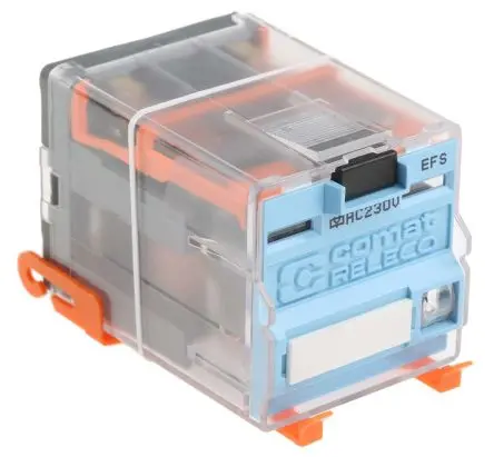 Produktfoto 1 von Releco C7 Leistungsrelais 230V ac Spule 2-poliger Umschalter 10A 8 Ω 1.5 W