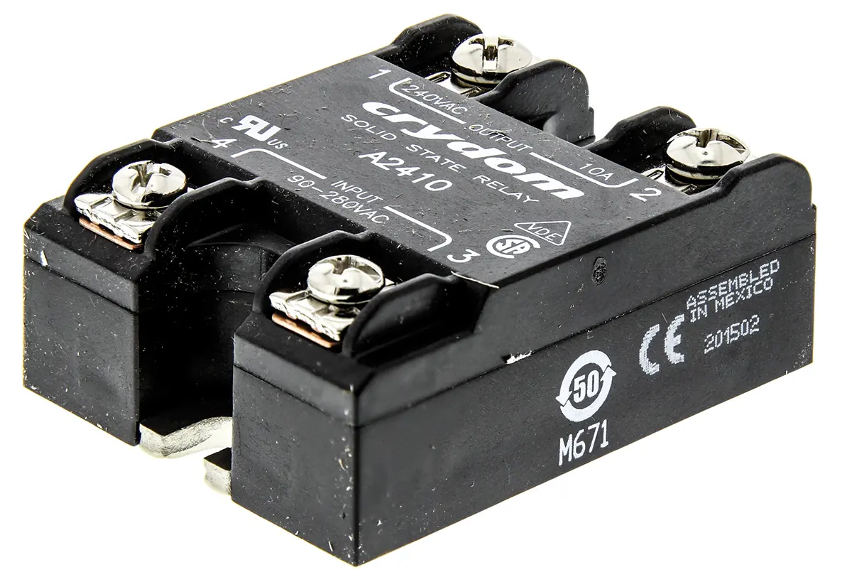Produktfoto 1 von Sensata Crydom Series 1 SMD Halbleiterrelais mit Nulldurchgang 280 Vrms / 10 A Effektivwert