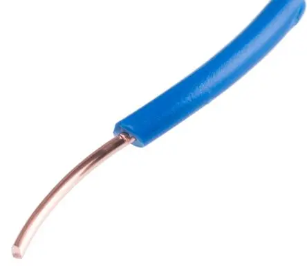 RS PRO RIGID BU Schaltdraht, 17 AWG 100 m Blau Ø 3.2 mm 1 Litzen Polyvinylchlorid