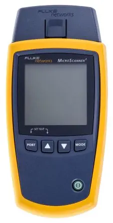 Produktfoto 1 von Fluke Networks MICROSCANNER 2 KIT Netzwerktester Tonsignal, Kabelprüfgerät, RJ11, RJ45, Koaxial RJ11