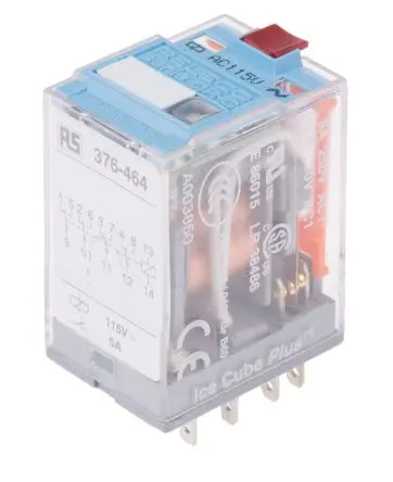 Produktfoto 1 von Releco C9 Leistungsrelais 115V ac Spule 4-poliger Schließer 5A 4.3 kΩ 1 W
