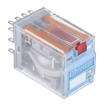 Produktfoto 1 von Releco C9 Leistungsrelais 230V ac Spule 4-poliger Schließer 5A 18 kΩ 1.2 W