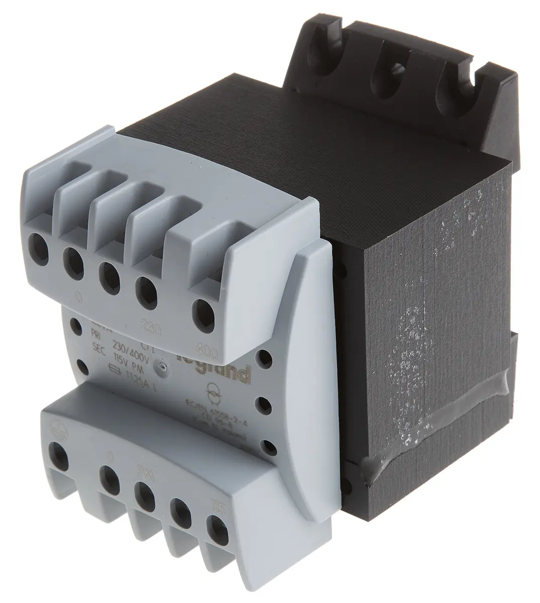 Produktfoto 1 von Legrand 160 VA DIN-Schienen-Trafo, Primär 230 to 400 V / Sekundär 230 V DIN-Hutschiene 1 Ausg.
