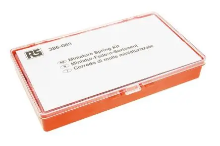 Produktfoto 1 von RS PRO Feder Sortiment Legierungsstahl Verlängerung, Quetschanschluss