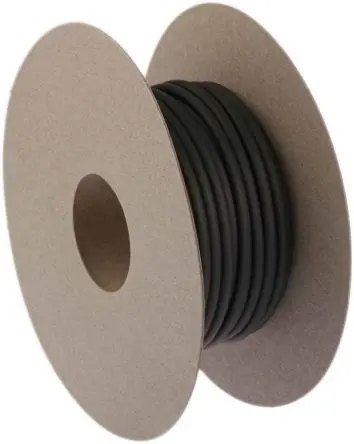 Produktfoto 1 von RS PRO Wärmeschrumpfschlauch, Polyolefin Schwarz, Ø 3.2 mm Schrumpfrate 2:1, Länge 20m