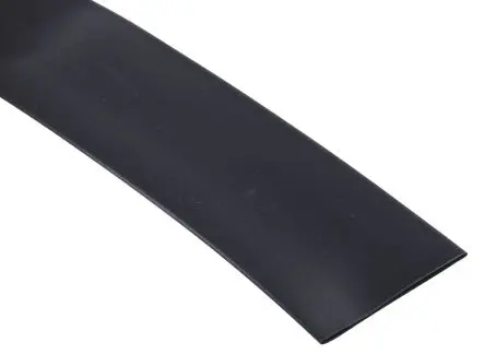 Produktfoto 1 von RS PRO Wärmeschrumpfschlauch, Polyolefin Schwarz, Ø 25.4 mm Schrumpfrate 2:1, Länge 3m